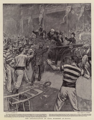 Vražda krále Humberta v Monze od William Hatherell