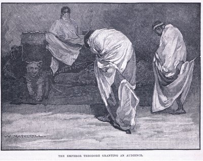 Císař Theodor uděluje audienci od William Hatherell
