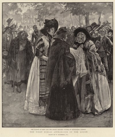 První veřejné vystoupení královny od William Hatherell