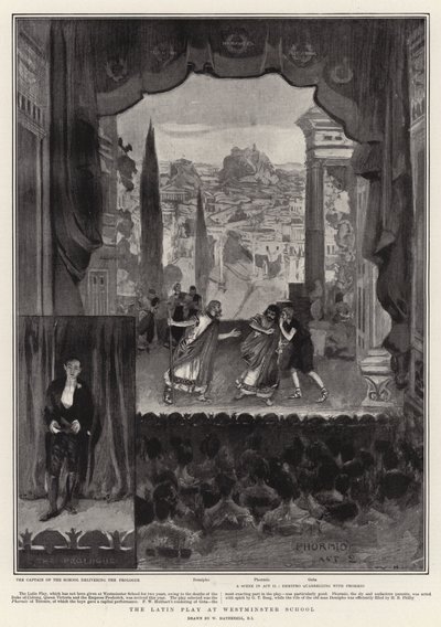 Latinská hra ve Westminster School od William Hatherell