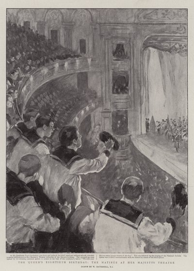 Královniny osmdesáté narozeniny, matiné v Divadle Jejího Veličenstva od William Hatherell