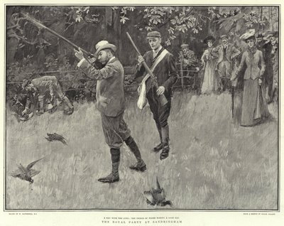 Královská párty v Sandringhamu od William Hatherell