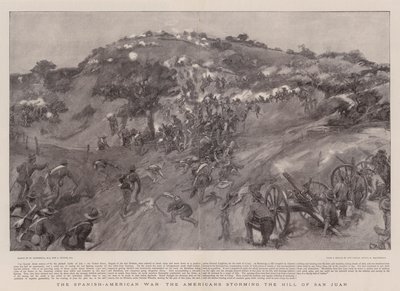 Španělsko-americká válka Američané zaútočili na kopec San Juan od William Hatherell