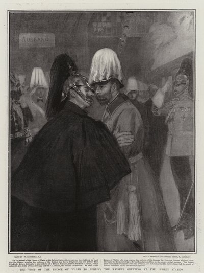 Návštěva prince z Walesu v Berlíně, Kaiserův pozdrav na nádraží Lehrte od William Hatherell