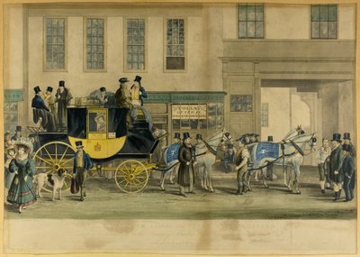 Blenheim, Leaving the Star Hotel, Oxford od William Havell
