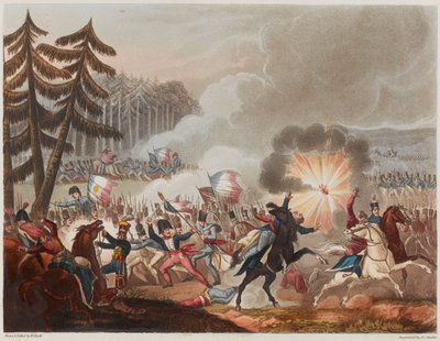 Bitva u Barrosy 5. března 1811, vyryto J.C. Stadlerem, publikováno 1818 (akvatinta) od William Heath