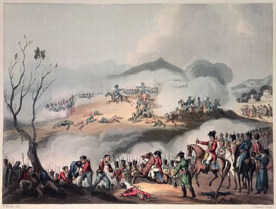 Bitva u Orthes, 27. února 1814, vyryl Daniel Havell od William Heath