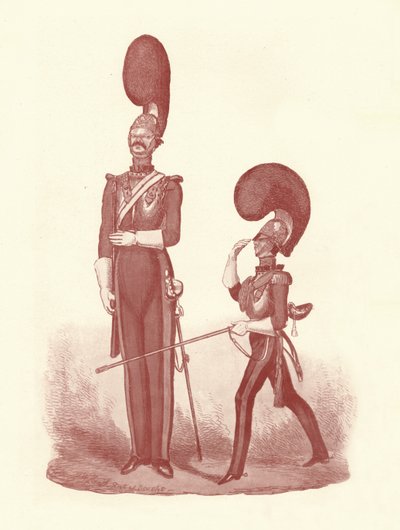 Ukázat rozdíl mezi mužem a důstojníkem, 1830-1840, 1909 od William Heath
