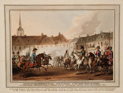 Setkání císařů Ruska a Rakouska, pruského krále a korunního prince Švédska v Lei od William Heath