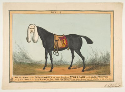 K prodeji se všemi svými zásnubami – Vlněný vak slavného závodního koně, 29. června 1829. od William Heath