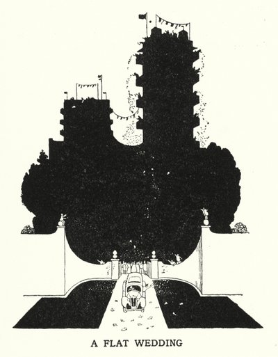 Plochá svatba (litho) od William Heath Robinson