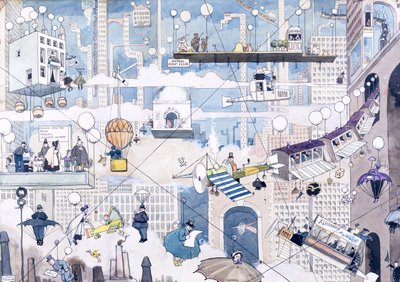 Letecký život od William Heath Robinson