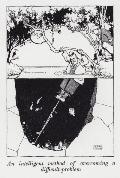 Inteligentní metoda, jak překonat obtížný problém (litho) od William Heath Robinson