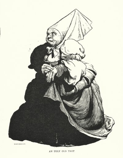 Ošklivý starý klus (litho) od William Heath Robinson