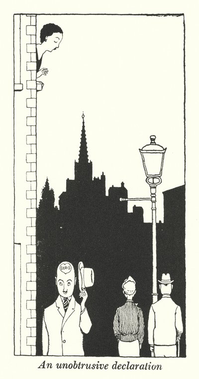 Nenápadné prohlášení (litho) od William Heath Robinson