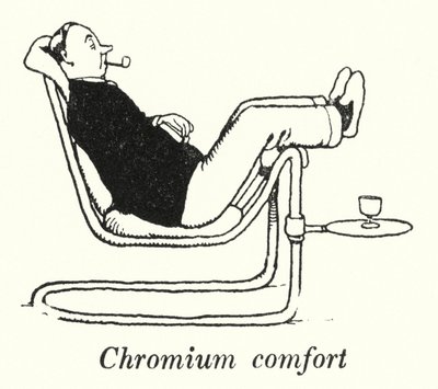 Chromový komfort (litho) od William Heath Robinson