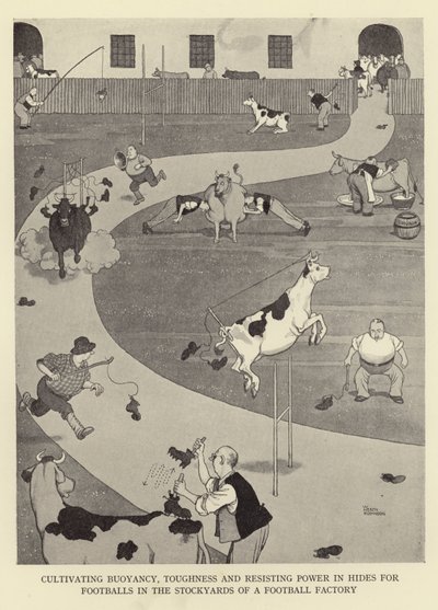 Pěstování vztlaku, houževnatosti a odolnosti v kůži pro fotbalové míče na skladech fotbalové továrny od William Heath Robinson