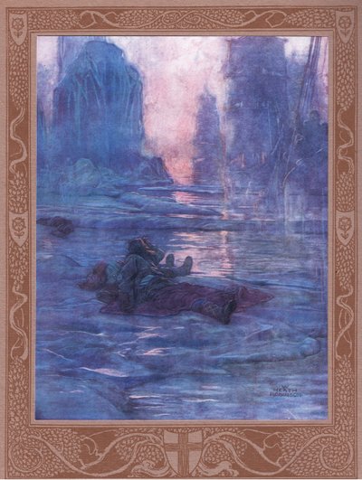 Následujte nás – čekáme u stezek, které jsme ztratili. Za zvuky mnoha kroků, za šlapání hostitele. od William Heath Robinson