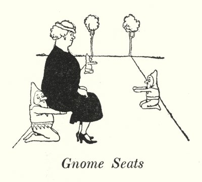 Sedadla Gnome (litho) od William Heath Robinson
