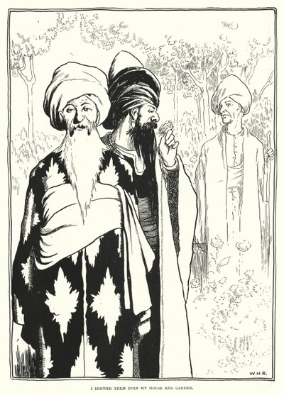 Ukázal jsem je nad svým domem a zahradou (rytina) od William Heath Robinson
