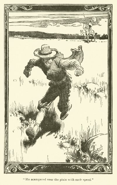 Ilustrace pro Dona Quijota (litho) od William Heath Robinson