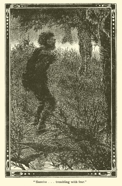 Ilustrace pro Dona Quijota (litho) od William Heath Robinson