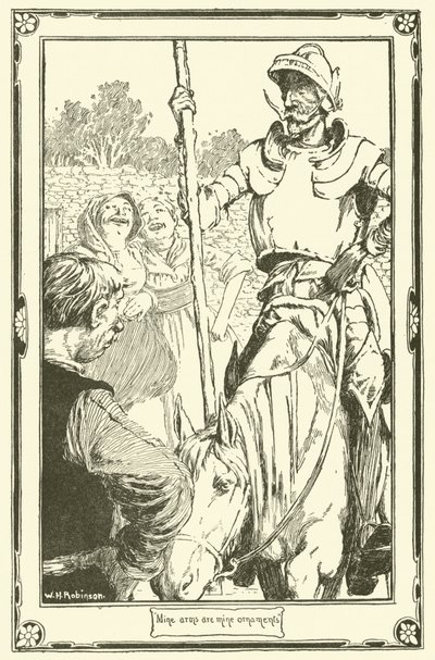 Ilustrace pro Dona Quijota (litho) od William Heath Robinson