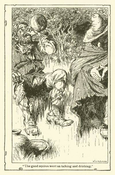 Ilustrace pro Dona Quijota (litho) od William Heath Robinson