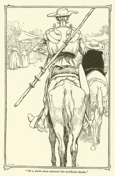 Ilustrace pro Dona Quijota (litho) od William Heath Robinson