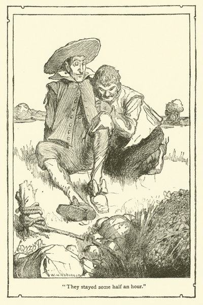 Ilustrace pro Dona Quijota (litho) od William Heath Robinson