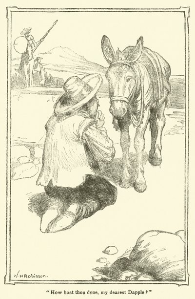 Ilustrace pro Dona Quijota (litho) od William Heath Robinson