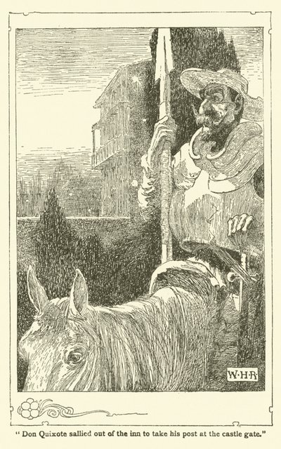 Ilustrace pro Dona Quijota (litho) od William Heath Robinson