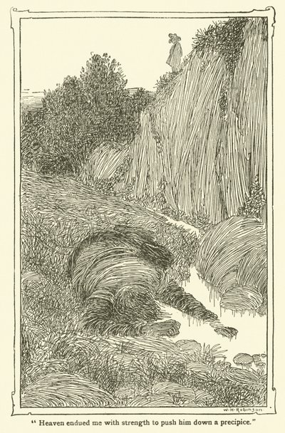 Ilustrace pro Dona Quijota (litho) od William Heath Robinson