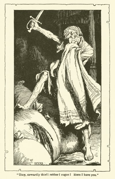 Ilustrace pro Dona Quijota (litho) od William Heath Robinson