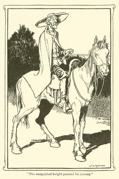 Ilustrace pro Dona Quijota (litho) od William Heath Robinson