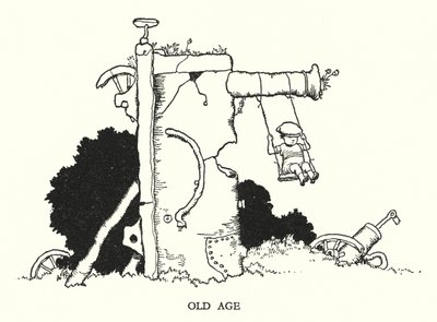 Ilustrace pro Railway Ribaldry od W Heatha Robinsona (litho) od William Heath Robinson