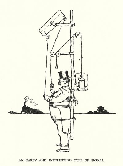 Ilustrace pro Railway Ribaldry od W Heatha Robinsona (litho) od William Heath Robinson