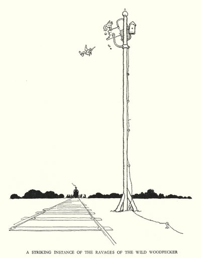 Ilustrace pro Railway Ribaldry od W Heatha Robinsona (litho) od William Heath Robinson