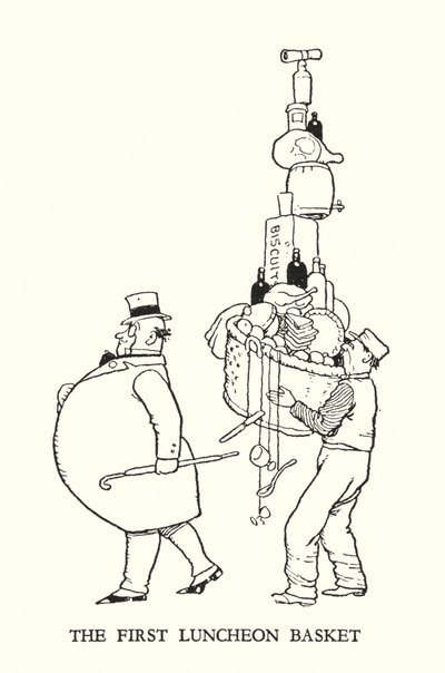 Ilustrace pro Railway Ribaldry od W Heatha Robinsona (litho) od William Heath Robinson