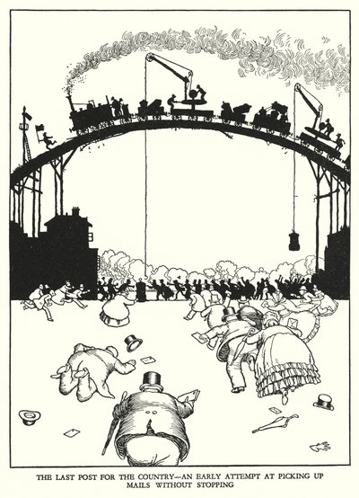 Ilustrace pro Railway Ribaldry od W Heatha Robinsona (litho) od William Heath Robinson