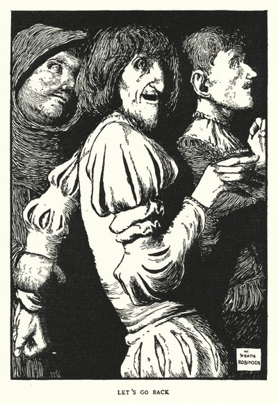 Pojďme zpět (litho) od William Heath Robinson