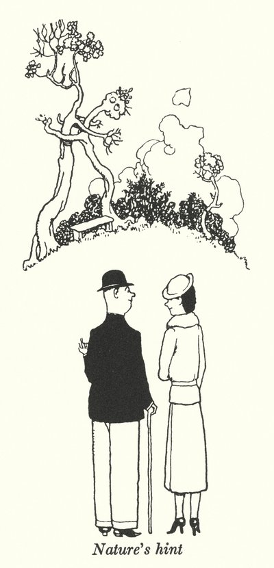 Nápověda přírody (litho) od William Heath Robinson