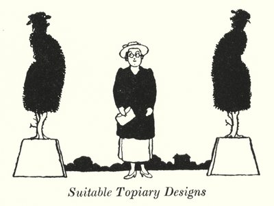 Vhodné vzory topiary (litho) od William Heath Robinson