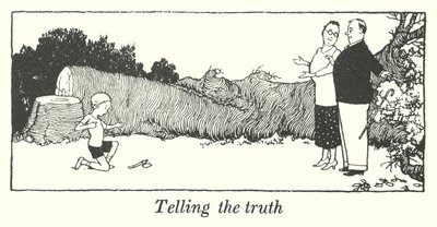 Říkat pravdu (litho) od William Heath Robinson