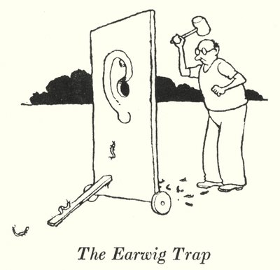 The Earwig Trap (litho) od William Heath Robinson