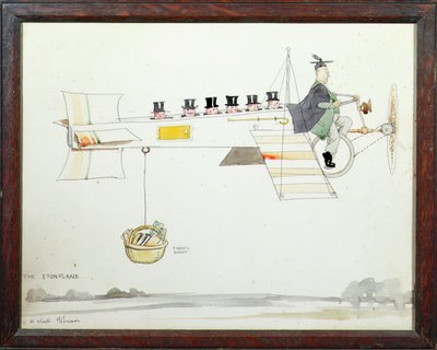 Letadlo Eton od William Heath Robinson