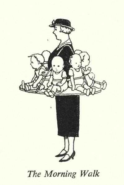 Ranní procházka (litho) od William Heath Robinson