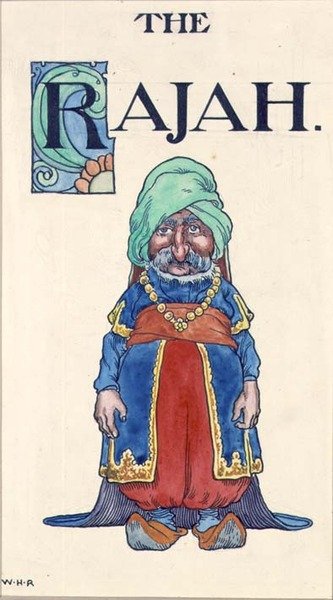 Rajah (akvarel na papíře) od William Heath Robinson