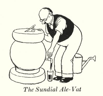 The Sundial Ale-Vat (litho) od William Heath Robinson