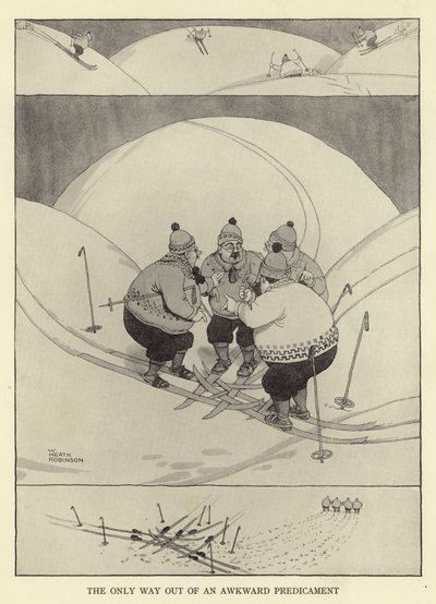 Jediný způsob, jak se dostat z nepříjemné situace od William Heath Robinson